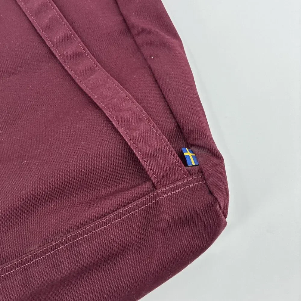 Fjallraven G-1000 Totepack No. 1 Maroon Bag Tote Shoulder Backpack Travel Zipper